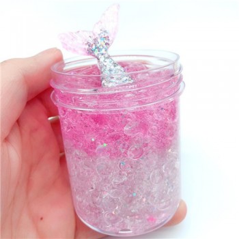60ml Colorful Exquisite fishbowl beads mermaid Slime crystal mud cotton clay Plasticene DIY decompression Modeling toys