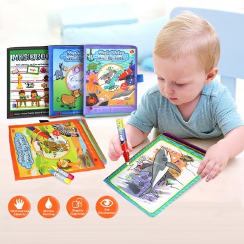 4 Types Magic Water Drawing Books Coloring Book in Drawing Toys Reusable Books Early Learning Toys Educational Toys for Kids