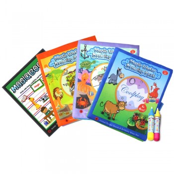 4 Types Magic Water Drawing Books Coloring Book in Drawing Toys Reusable Books Early Learning Toys Educational Toys for Kids