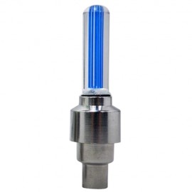 Bike Motorcycle Car Tyre Tire Wheel Stem Caps Blue LED Light Valve Covers