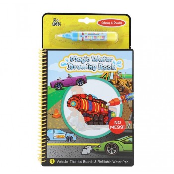 Magic Water Drawing Book Coloring Book Doodle with Magic Pen Painting Board Juguetes For Children Education Drawing Toy 6 Colors