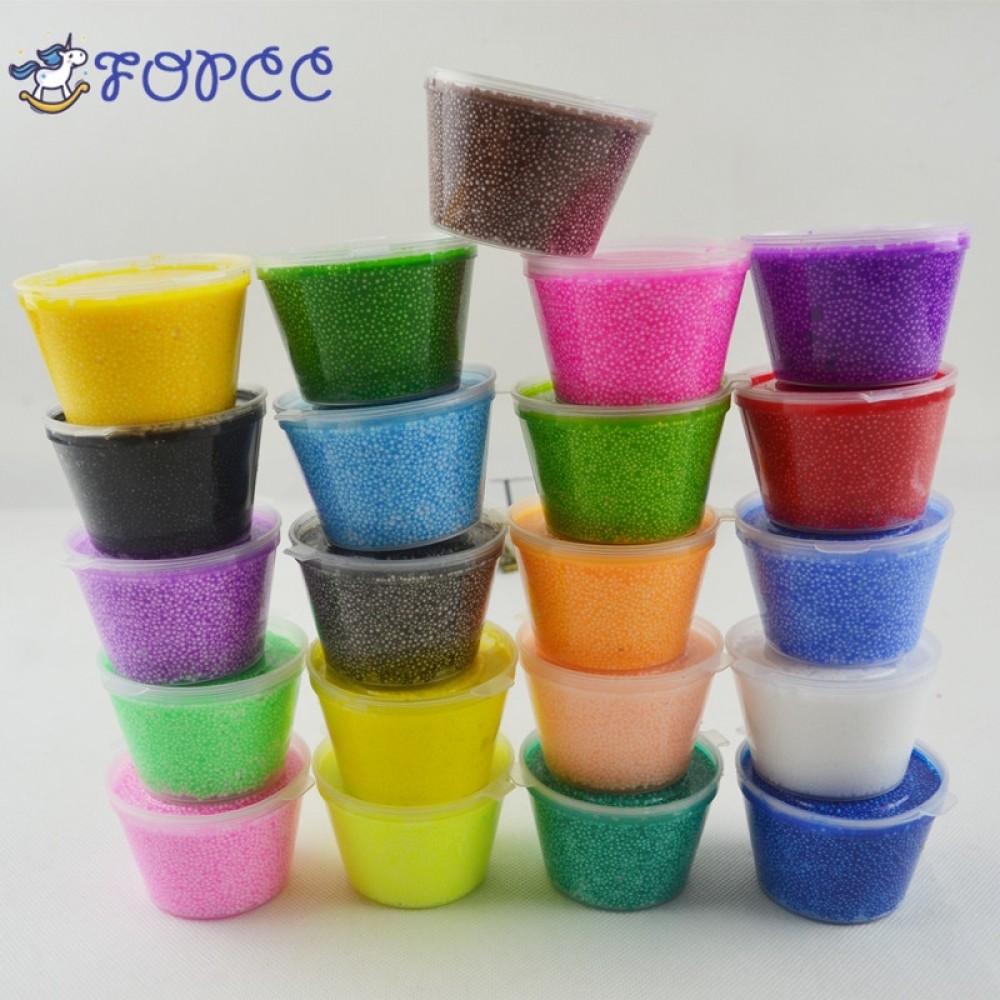 24 Color Snowflake slime Pearl Mud DIY Slime Children  Polymer Boy Girl Toys Plasticene Squishy Putty Clay Hands On Toy