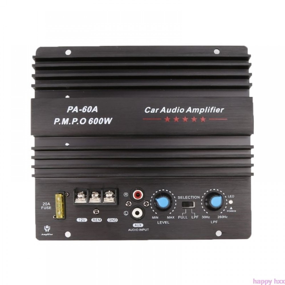 New 12V 600W Car Audio Amplifier Board PA-60A Subwoofer Circuit Module