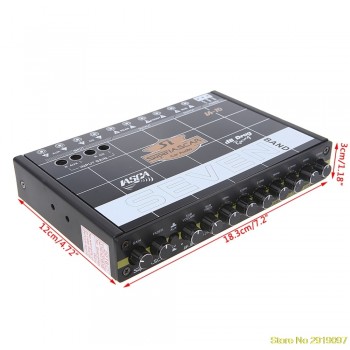 New Arrive Car Audio Modified Car Equalizer Fever Class EQ Car 7 Equalizer Car Audio Tuner Drop Shipping Support