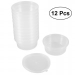 12 Pack Round Slime Foam Ball DIY Printing Craft Storage Containers Organizer Box with Lids for 20g Slime