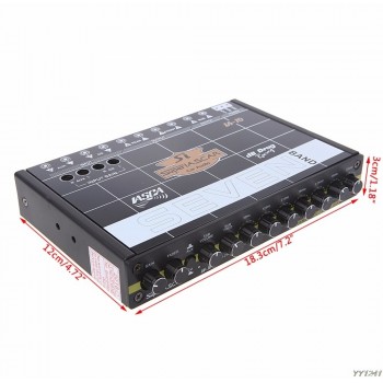 40Hz-120Hz Car Audio 7 Band Equalizer Modified Car EQ Equalizer Class Fever Audio Car Tuner 10K OHMS Auto Equalizers