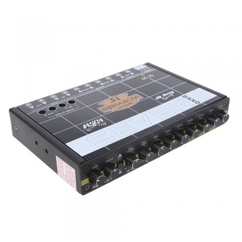OOTDTY Car Audio 7 Band Equalizer Modified Car EQ Equalizer Class Fever Audio Car Tuner