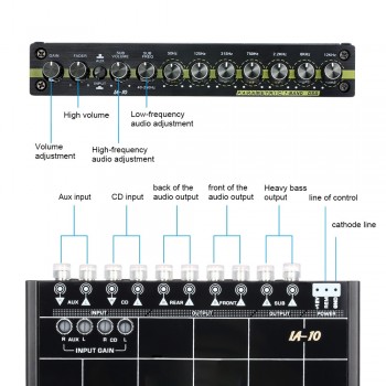 Car Audio Modified Car Equalizer Fever Class EQ Car 7 Equalizer Car Audio Tuner