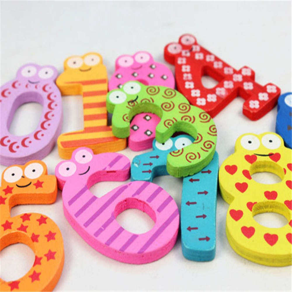 Magnetic Wooden Numbers Math Set for Kids Children Preschool Home School Daycare Dec09