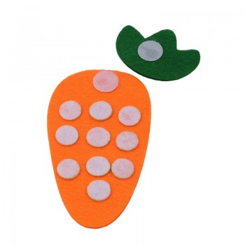 1-10 Montessori Educational Toy Non-woven Childrens Puzzle Handmade DIY Creative Toy Kindergarten Carrot Match Digital Teaching