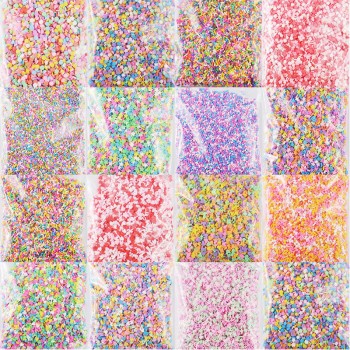 100g/bag Slime Clay Fake Candy Sweets Sugar Sprinkle Decorations for Fake Cake Dessert Food Particles Decoration Toys
