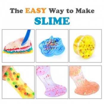 72 Pack Making Kits Supplies For Slime DIY Handmade Color Foam Ball Granules Slime Making Material Set