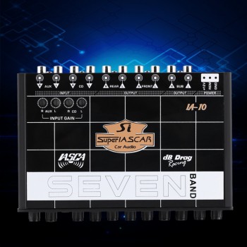 Car Audio Modified Graphic Equalizer EQ 7s Car Audio Stereo Tuner W/ 3.5mm Aux-in amp; Knob Car Auto Accessories