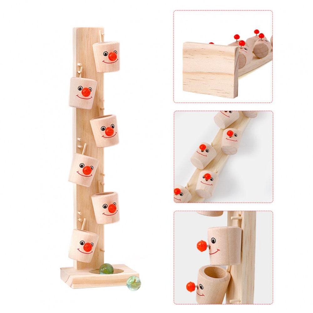 Baby Montessori Wooden Blocks Tree Marble Ball Run Track Game Kids Children Intelligence Educational Toy Baby Childrens Day Gift
