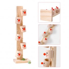 Baby Montessori Wooden Blocks Tree Marble Ball Run Track Game Kids Children Intelligence Educational Toy Baby Childrens Day Gift