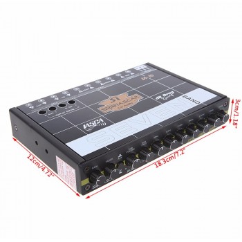 40Hz-120Hz Car Audio 7 Band Equalizer Modified Car EQ Equalizer Class Fever Audio Car Tuner 10K OHMS Auto Equalizers