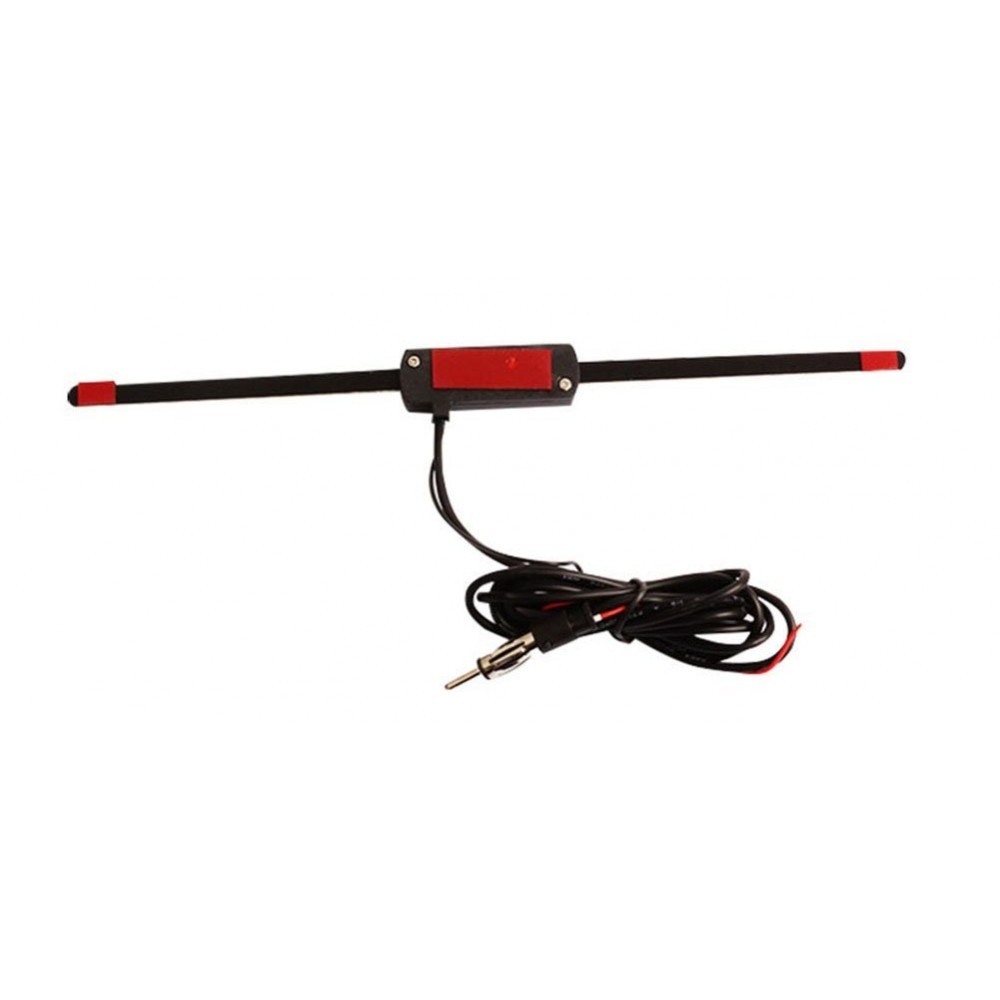 New 1pc Black Universal Car New 12V Electronic Stereo AM/FM Radio Hidden Amplified Antenna