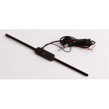 New 1pc Black Universal Car New 12V Electronic Stereo AM/FM Radio Hidden Amplified Antenna