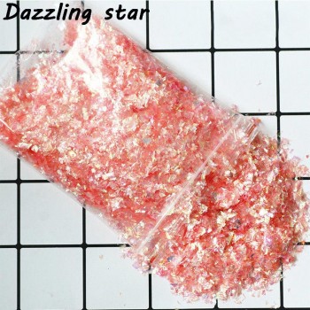 20g/bag Clear Slime Shell paper Transparent DIY Handmade Crystal Mud Mixture Particles Accessories Slime Filling Decoration