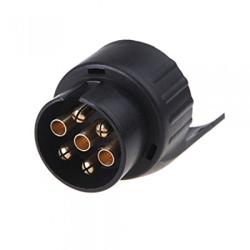 7 To 13 Pin Adapter Trailer 12V Caravan Truck Towbar Towing Electrical Converter N Type Plastic