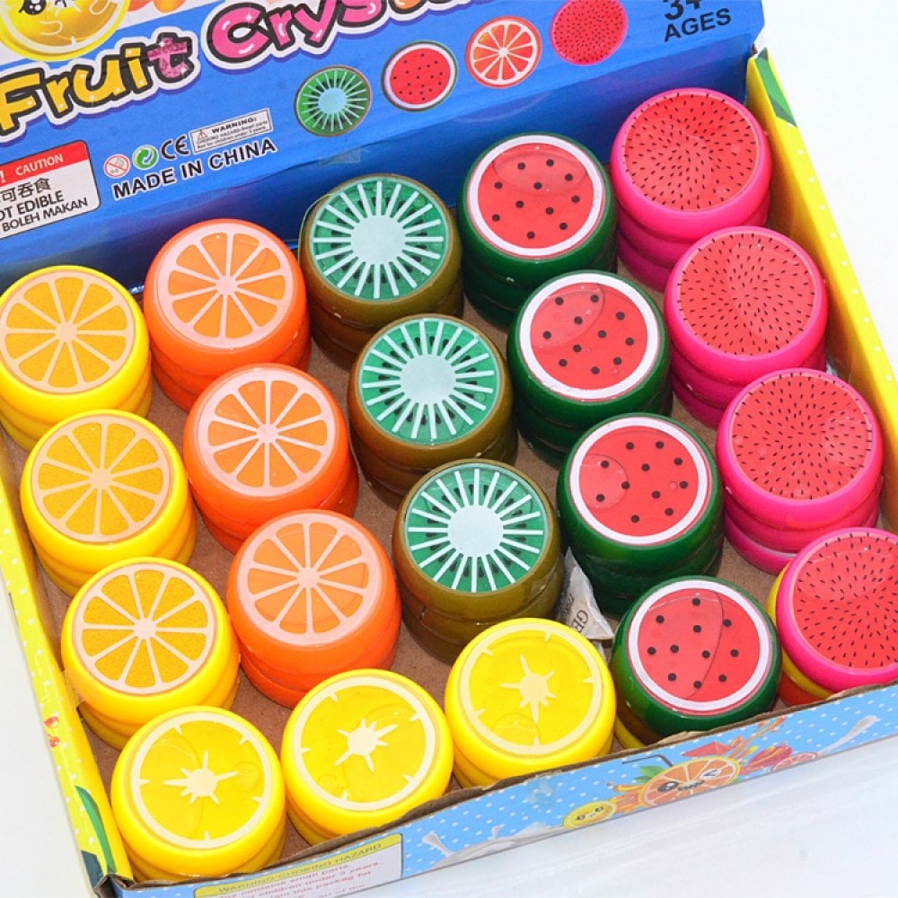 New Fruit slime toy Magnetic polymer Clay color Crystal slime Mud transparent for Kids Intelligent Hand Plasticine Mud Playdough