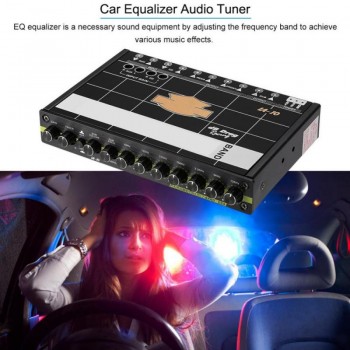 New 10-14.4V DC Car Audio Modified Graphic Equalizer EQ 7s Car Audio Stereo Tuner With 3.5mm Aux-in amp; Knob