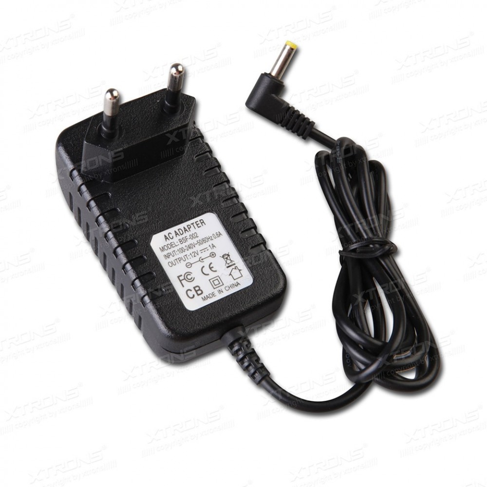 EU 2 Pin AC/DC Power Supple Adapter Plug 1A 12V Only For Xtrons Car Detachable Headrest DVD Player And Low Power Electronics
