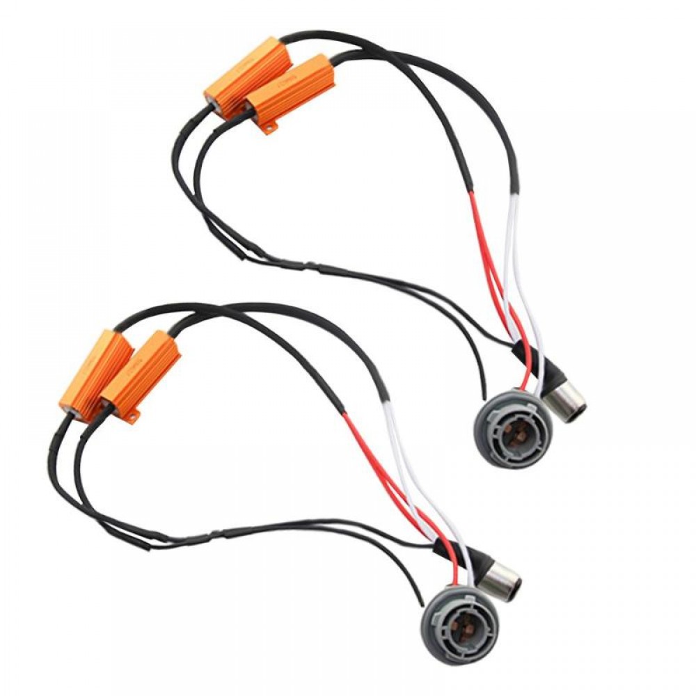 1 Pair BAY15D 1157 Load Resistor Hyper Flash Error Canceller LED Brake Light Decoder Car Accessories