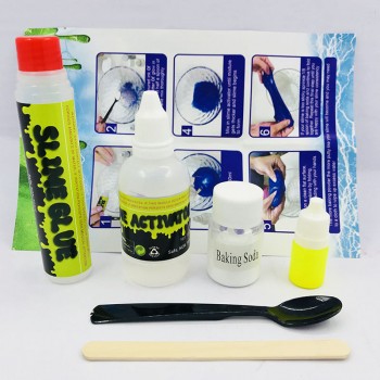 Fluffy Floam Slime Kit Make Playdough Crystal Mud Making Kit Polymer Clay for Baby Gifts Children Educational Clay Toy