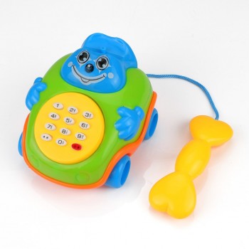 New Baby Electric Phone Cartoon Model Gifts Early Educational Developmental Music Sound Learning Toys -17 775 S7JN