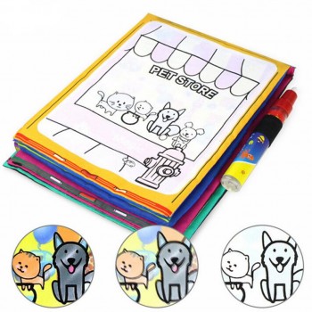 Baby Kids Story Cloth Book Magic Doodling Water Drawing Mats  IUNEED TOY Store