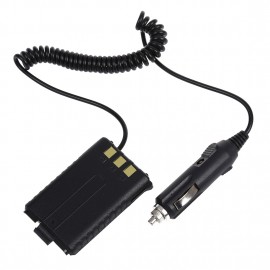 Car Battery Eliminator DC12V Black for Handheld Radio Baofeng UV-5R