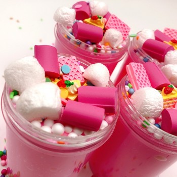 Cloud Cake Milk Puff Squishies Mud Slime Fluffy Scented Stress Clay Sludge Slime Toys Foam Beads Slime Supplies Mucus Ornaments