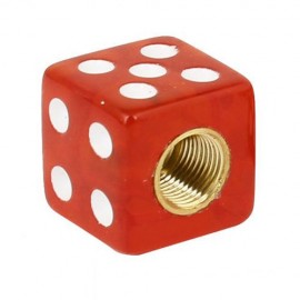 Dice Design Car Truck Tire Tyre Wheel Valve Dust Caps 4 Pcs