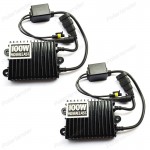 2pcs Xenon Light Bulbs HID Ballasts 100W AC Car Conversion Kit Replacement Slim Ballast Blocks 12V