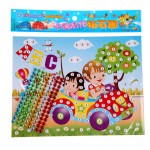 2pcs DIY Diamond Handmade Stickers Crystal Paste Painting Mosaic Puzzle Stickers Toys Children Early Education Gift Randon Color