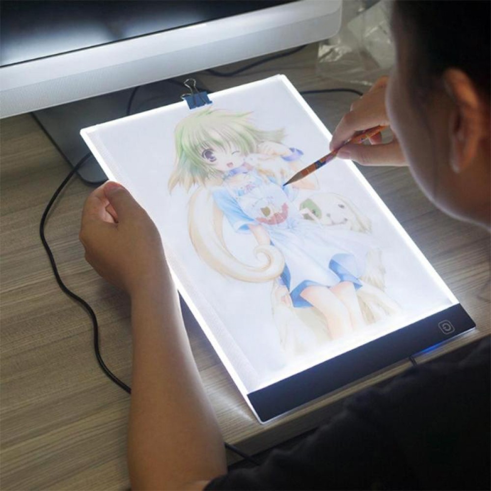 Magic Drawing Board A4 LED Sign Display Panel Artist Luminous Stencil Table Pad Drawing Toy Painting Tool for Kids Adults