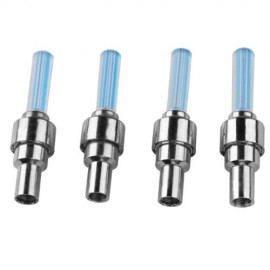4 x Valve Cap Wheel Light Bicycle Car Motorcycle Tire Blue