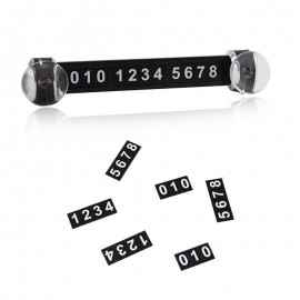 Universal Car Styling Sticker Parking Telephone Number Card Magnetic Puzzle Sign Temporary parking Sucker Contact Notice Card