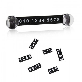Universal Car Styling Sticker Parking Telephone Number Card Magnetic Puzzle Sign Temporary parking Sucker Contact Notice Card