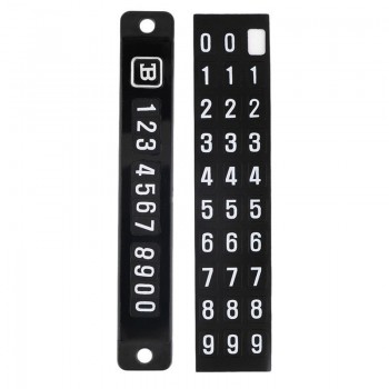 Universal Car Styling Sticker Parking Telephone Number Card Magnetic Puzzle Sign Temporary parking Sucker Contact Notice Card