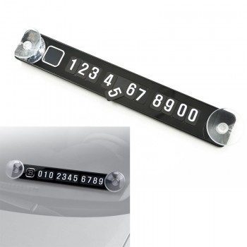 Universal Car Styling Sticker Parking Telephone Number Card Magnetic Puzzle Sign Temporary parking Sucker Contact Notice Card