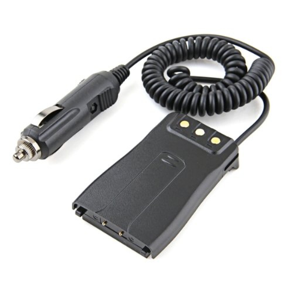 Car Battery Eliminator Black for Handheld Radio Baofeng BF-666S BF-777S 8V
