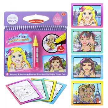 Reusable Coloring Magic Water Painting Book Kid Doodle Write Board Drawing Book  Coloring Painting Board Educational toy