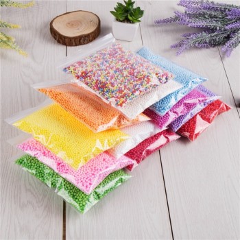 1 Pack DIY Snow Mud Particles Accessories Slime Balls Small Tiny Foam Beads For Floam Filler For DIY Supplies 2-4mm