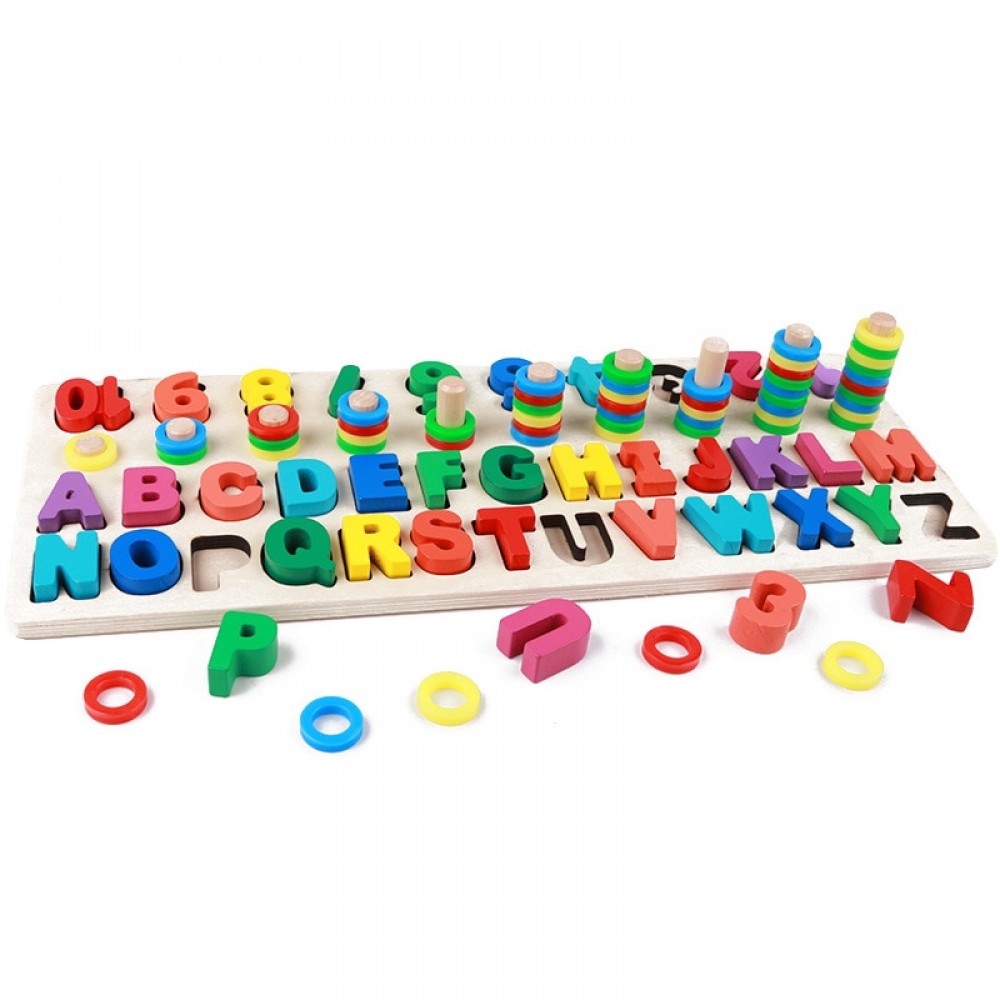 Childrens Toys Kids Digital letter Color Cognition Puzzle Baby Early Learning Building Blocks Montessori toys
