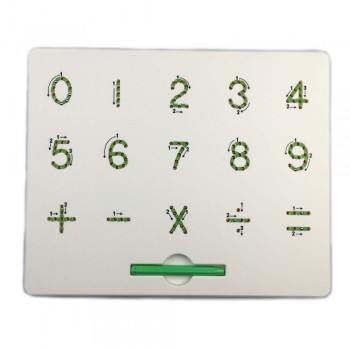 Magnetic Tablet Drawing Board Pad Toy Bead Magnet Stylus Pen 26 Alphabet Numbers Writing Memo Board Learning Educational Kid Toy