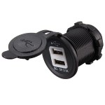 Dual USB Car Cigarette Lighter Socket Splitter 12V Charger Power Adapter Outlet