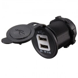 Dual USB Car Cigarette Lighter Socket Splitter 12V Charger Power Adapter Outlet