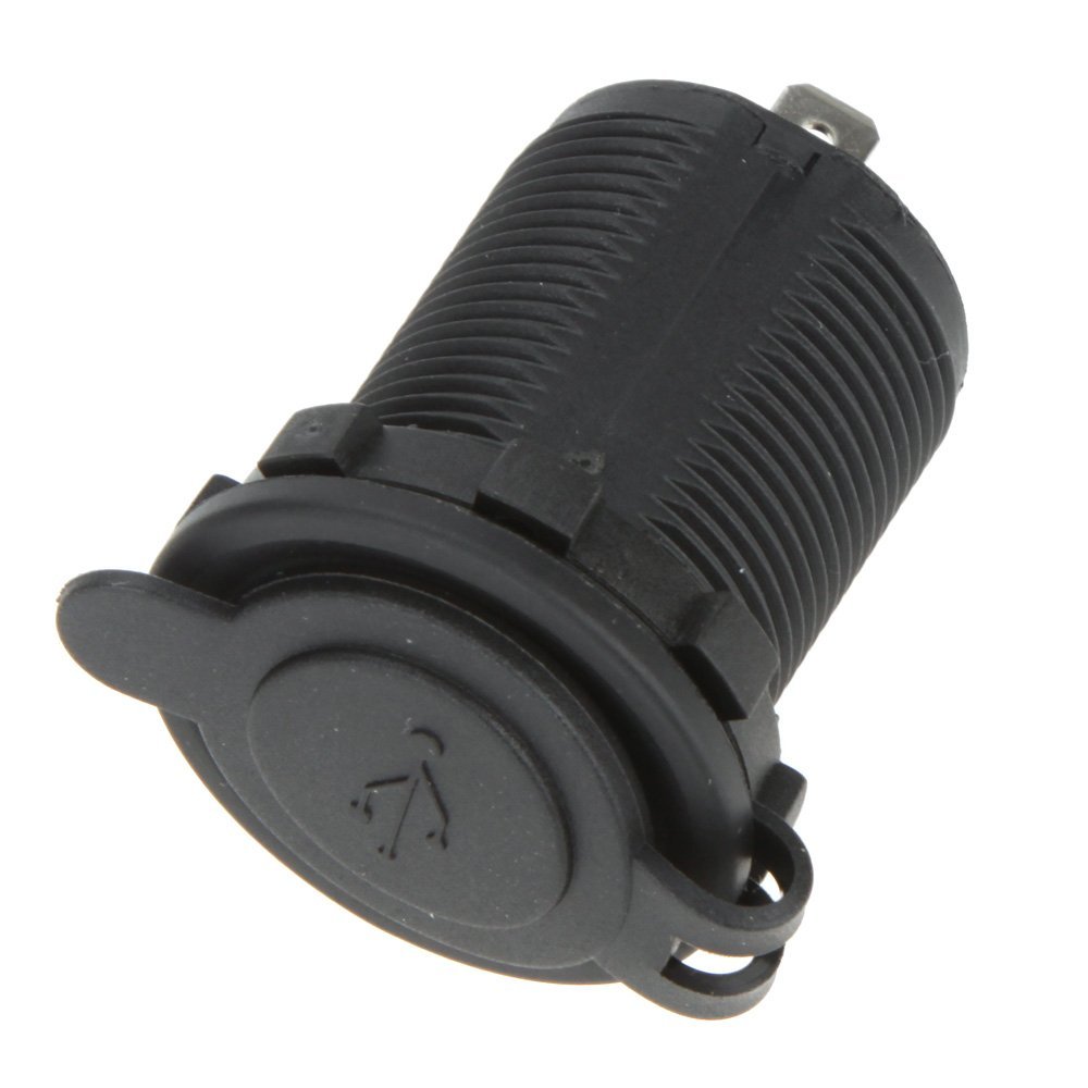 3.1 Amp Duel USB Car Charger Outlet Panel Mount Motorcycle